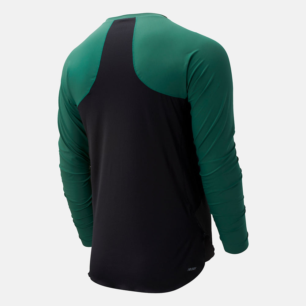 4040 Select Top | New Balance Clothing Team Dark Green/Grey and Black - Men