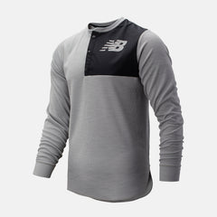 ASYM Baseball Henley | New Balance Clothing Athletic Grey - Men