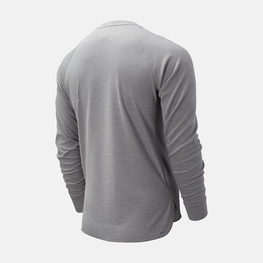 ASYM Baseball Henley | New Balance Clothing Athletic Grey - Men