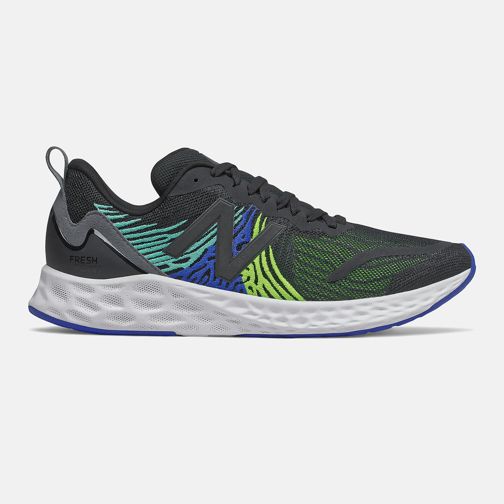 Fresh Foam Tempo | New Balance Shoes Black/Energy Lime and Cobalt Blue - Men