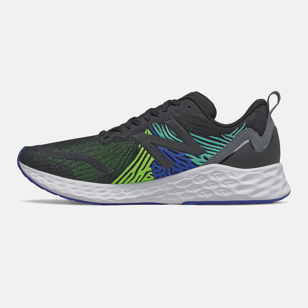 Fresh Foam Tempo | New Balance Shoes Black/Energy Lime and Cobalt Blue - Men