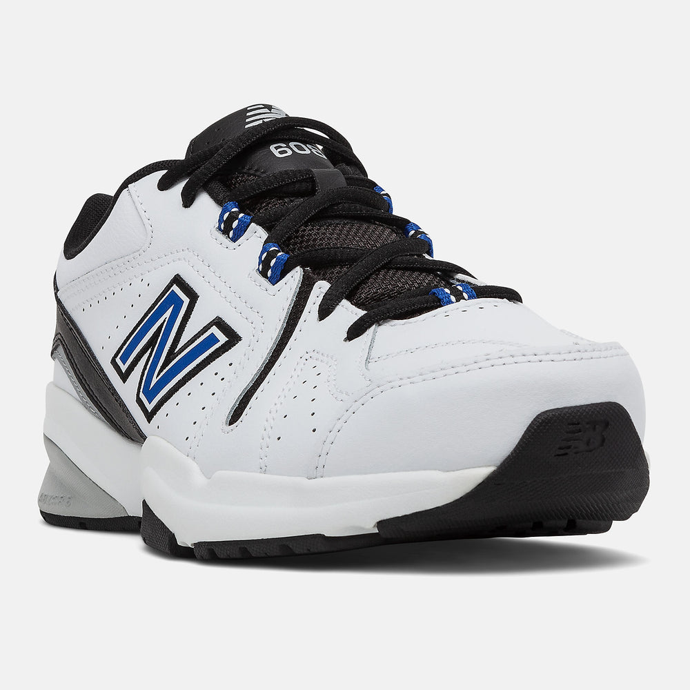 608v5 | New Balance Shoes White/Team Royal and Black - Men