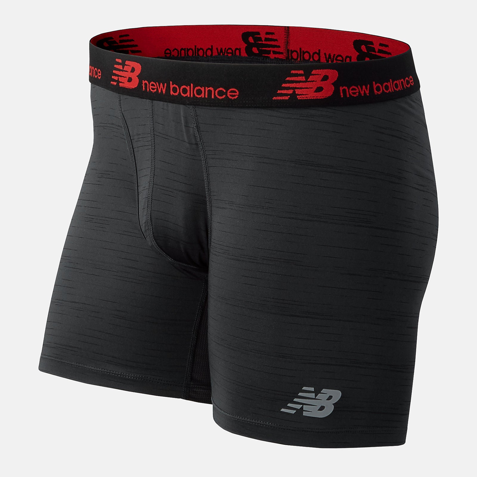 NB Dry 6 Inch Boxer Brief 2 Pack | New Balance Accessories Black/Red - Men