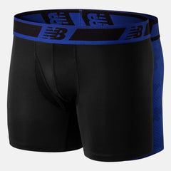 NB Dry 6 Inch Boxer Brief 2 Pack | New Balance Accessories Black/Team Royal - Men