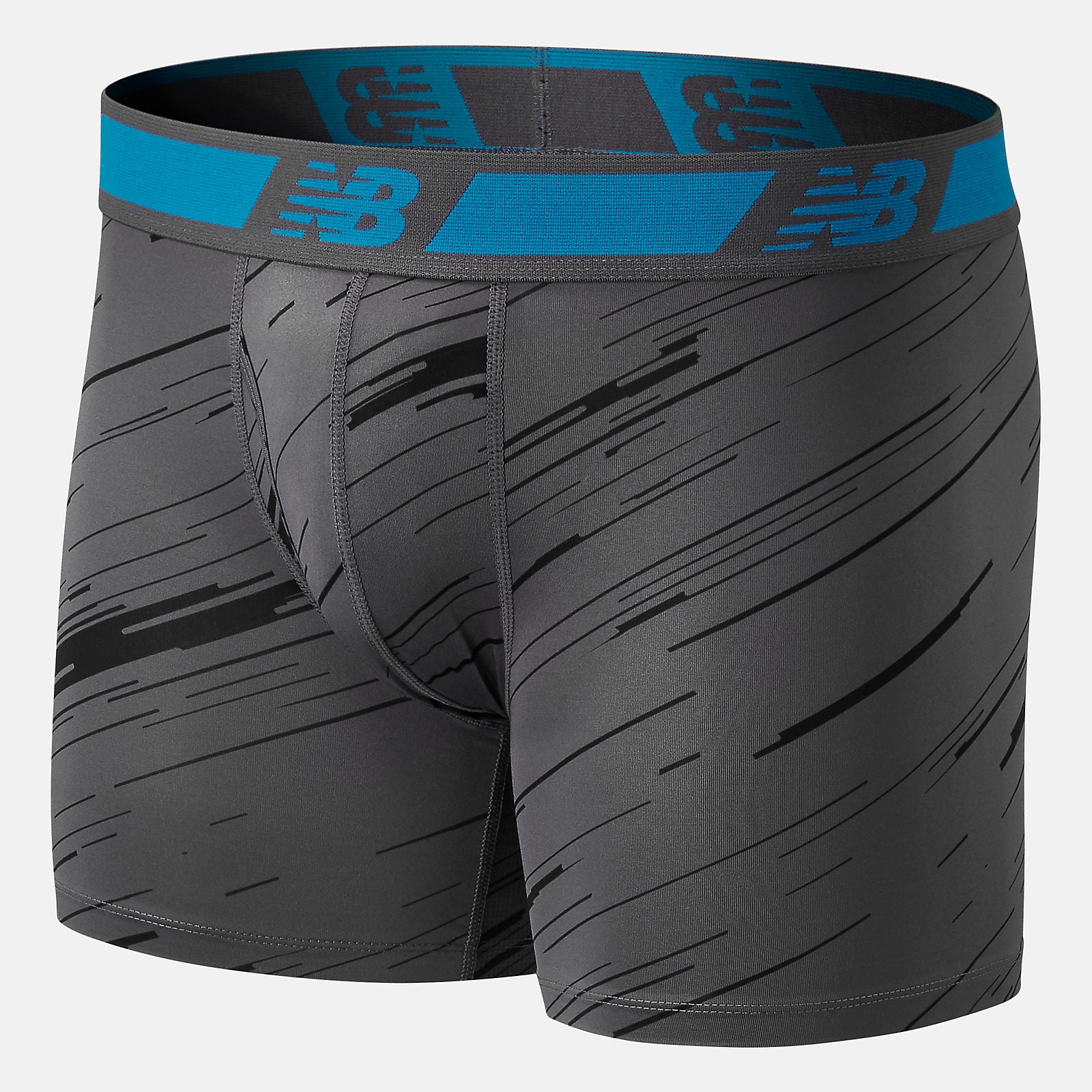 NB Dry 6 Inch Boxer Brief 2 Pack | New Balance Accessories Black/Lead - Men