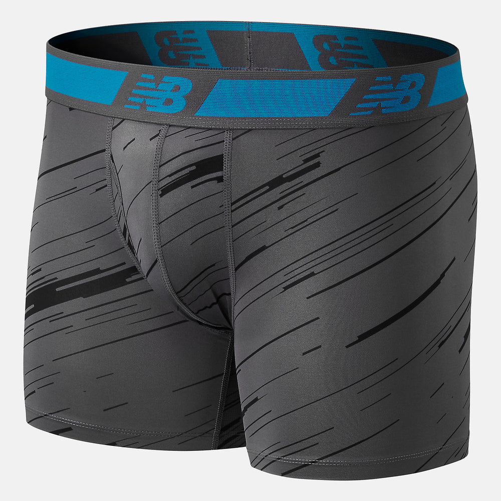 NB Dry 6 Inch Boxer Brief 2 Pack | New Balance Accessories Black/Lead - Men