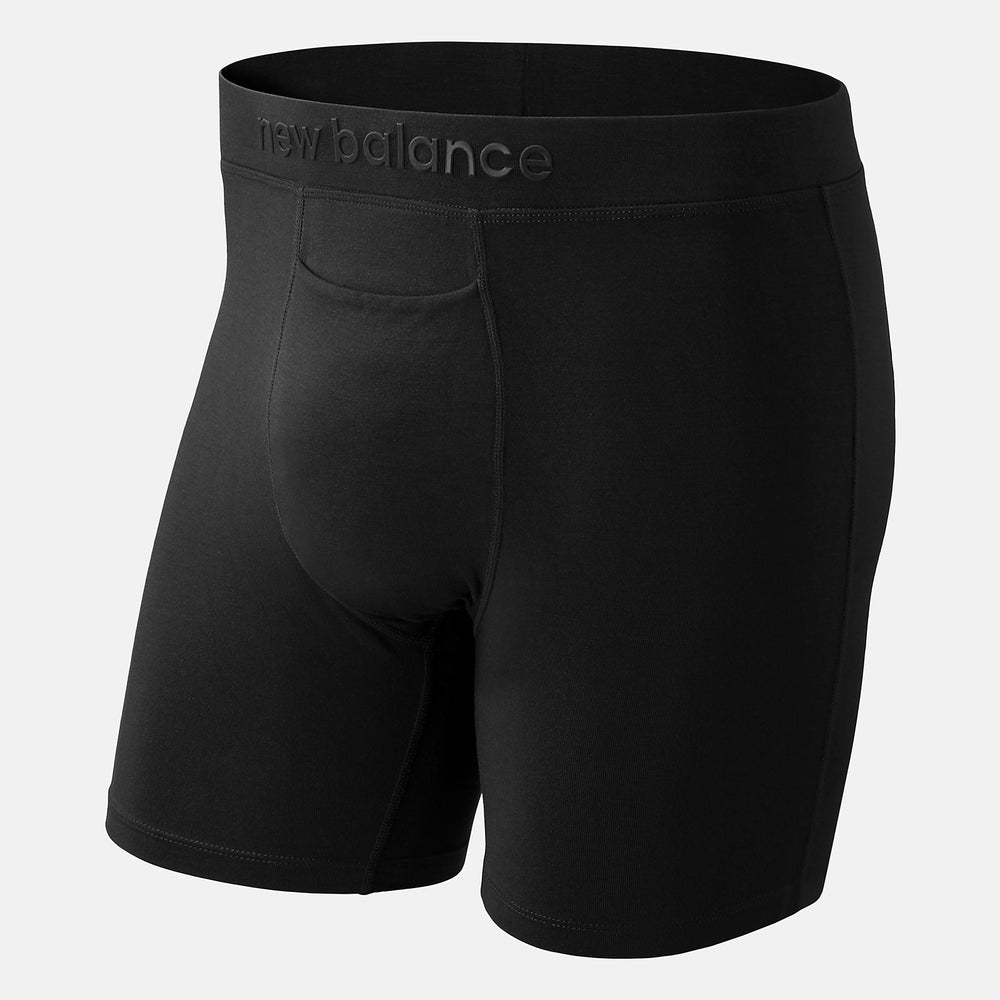 Premium 6 Inch Boxer Brief 1 Pair | New Balance Accessories Black - Men