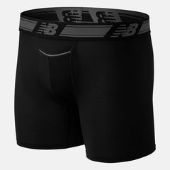 Men Mesh 6 Inch Boxer Brief 2 Pack | New Balance Accessories Black - Men
