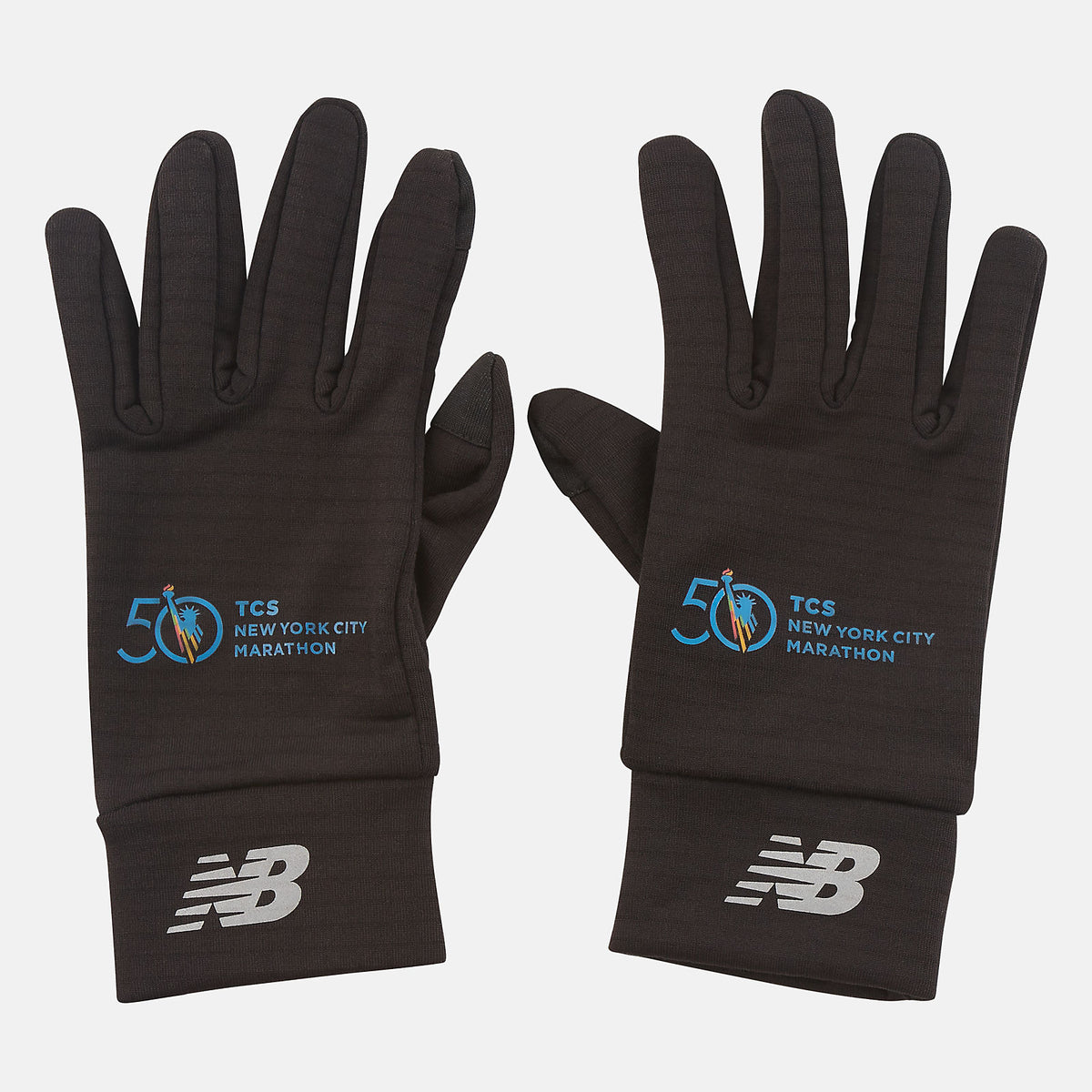 Marathon Heavyweight Grid Fleece Gloves | New Balance Accessories Black - Women/Men