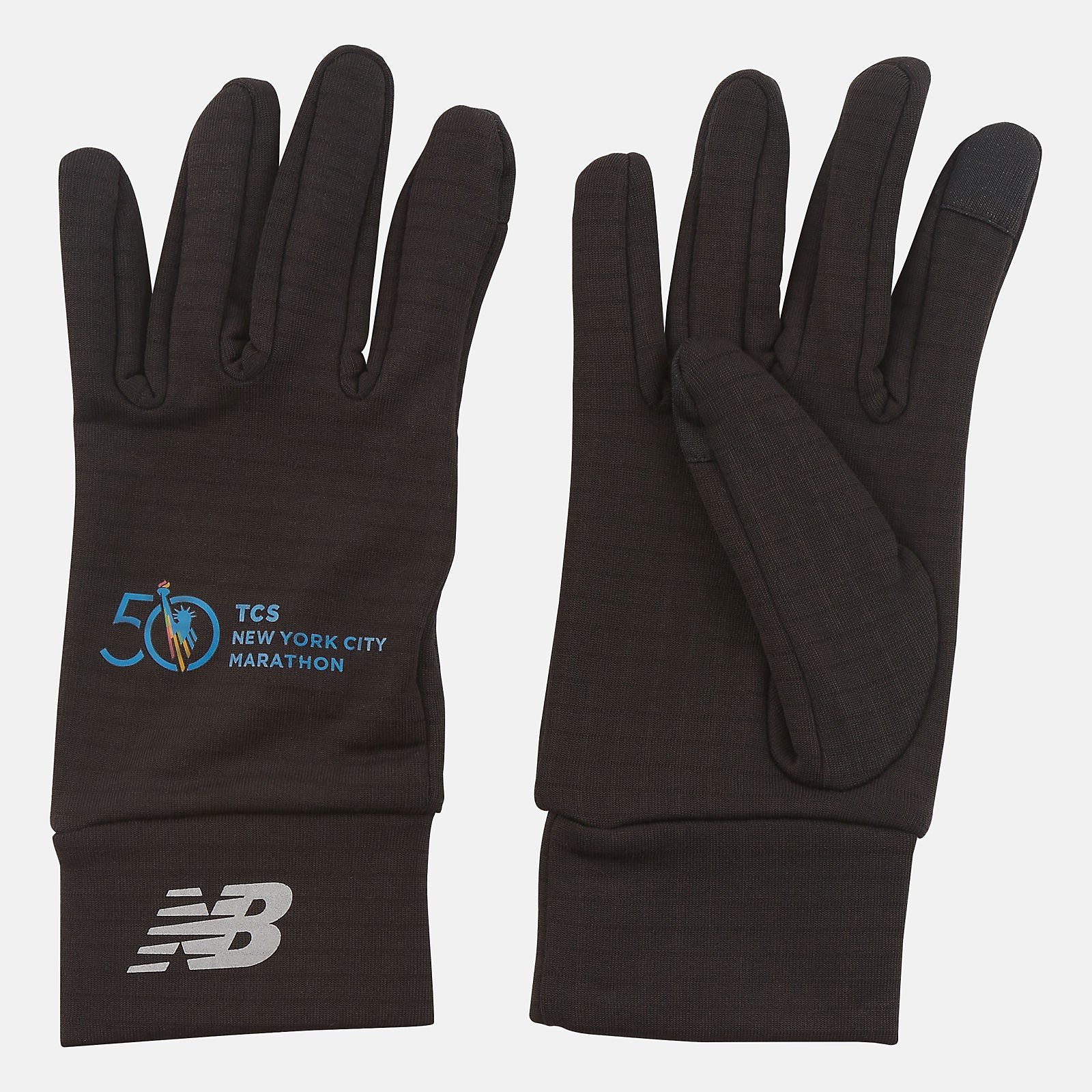 Marathon Heavyweight Grid Fleece Gloves | New Balance Accessories Black - Women/Men