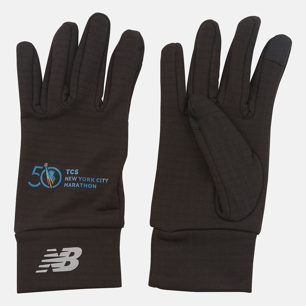 Marathon Heavyweight Grid Fleece Gloves | New Balance Accessories Black - Women/Men
