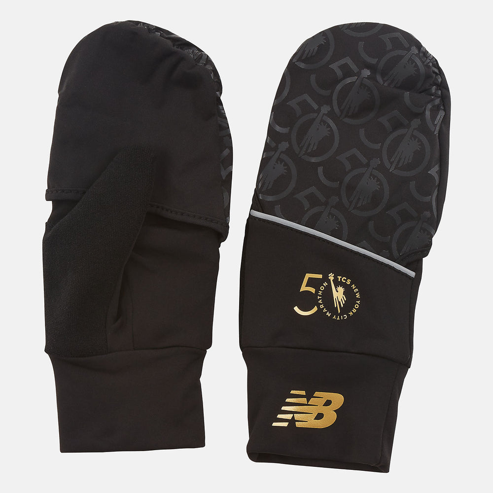 NYC Marathon Convertible Glove | New Balance Accessories Black/White - Women/Men