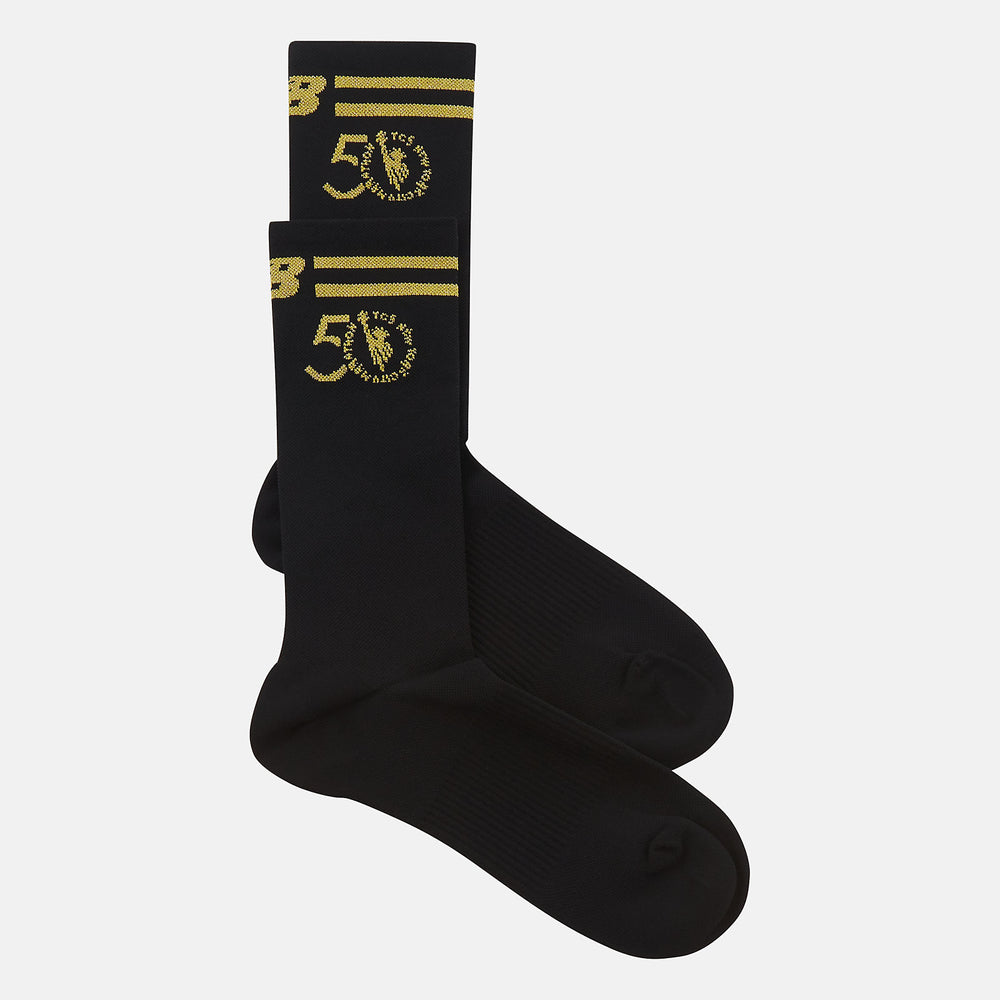 NYC Marathon Crew Sock | New Balance Accessories Black - Women/Men