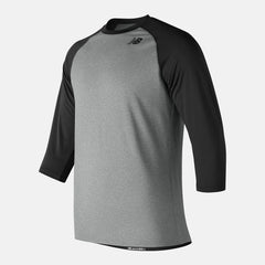3/4 Baseball Raglan Top | New Balance Clothing Team Black - Men