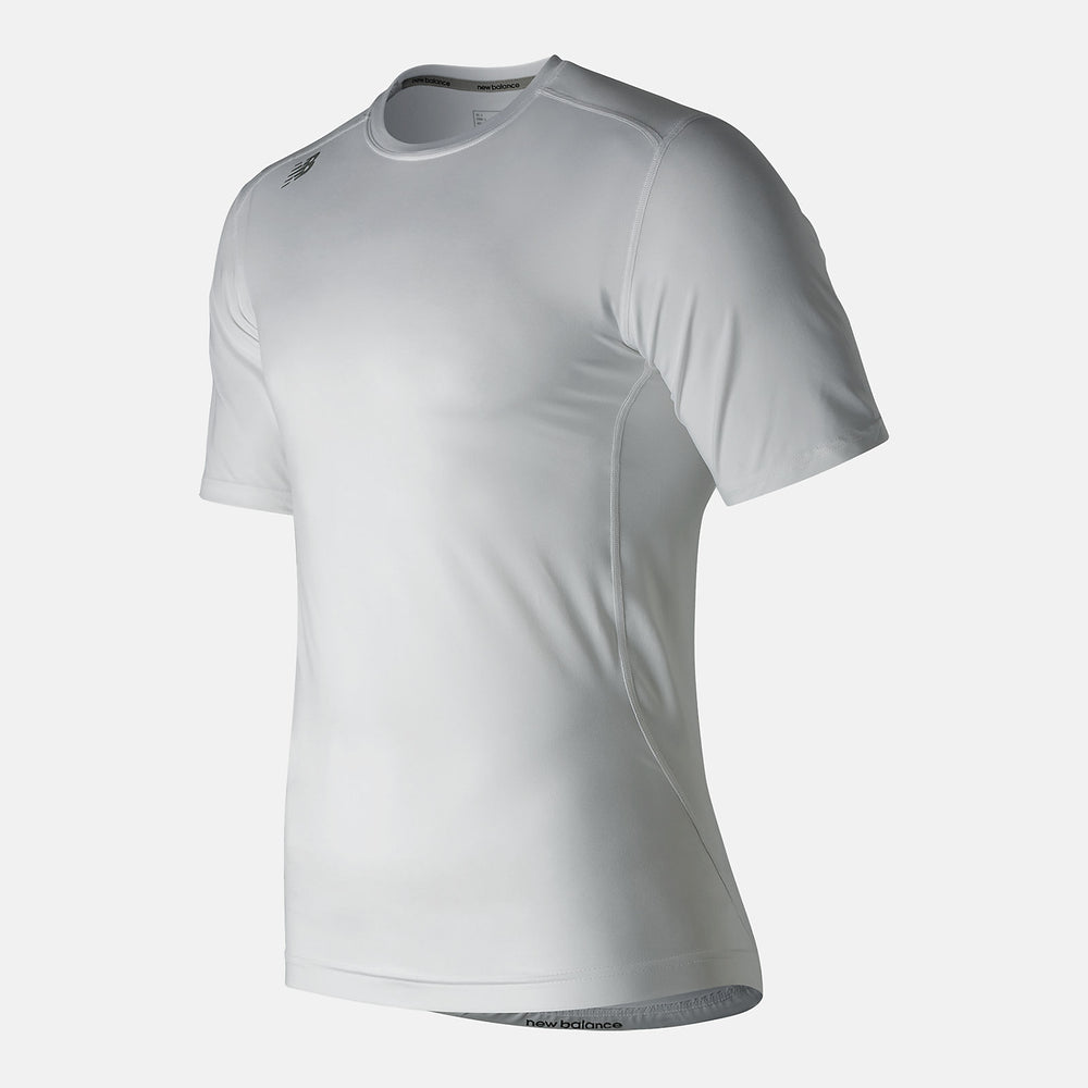 NB SS Compression Top | New Balance Clothing White - Men