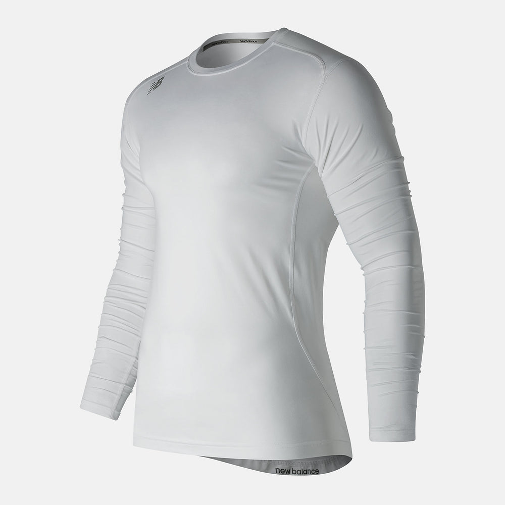 NB LS Compression Top | New Balance Clothing White - Men
