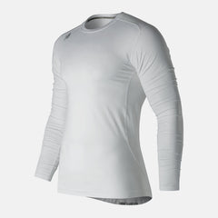 NB LS Compression Top | New Balance Clothing White - Men