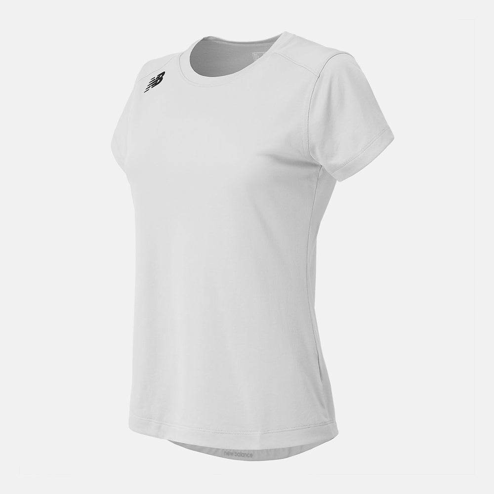 NB Short Sleeve Tech Tee | New Balance Clothing White - Women