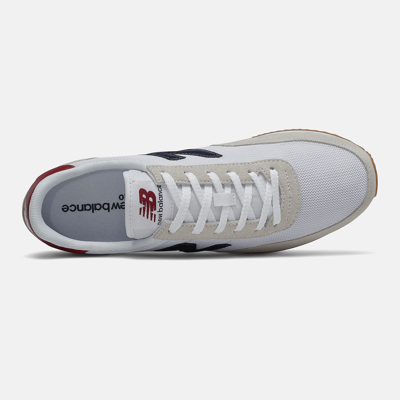 720 | New Balance Shoes White/NB Scarlet - Women/Men
