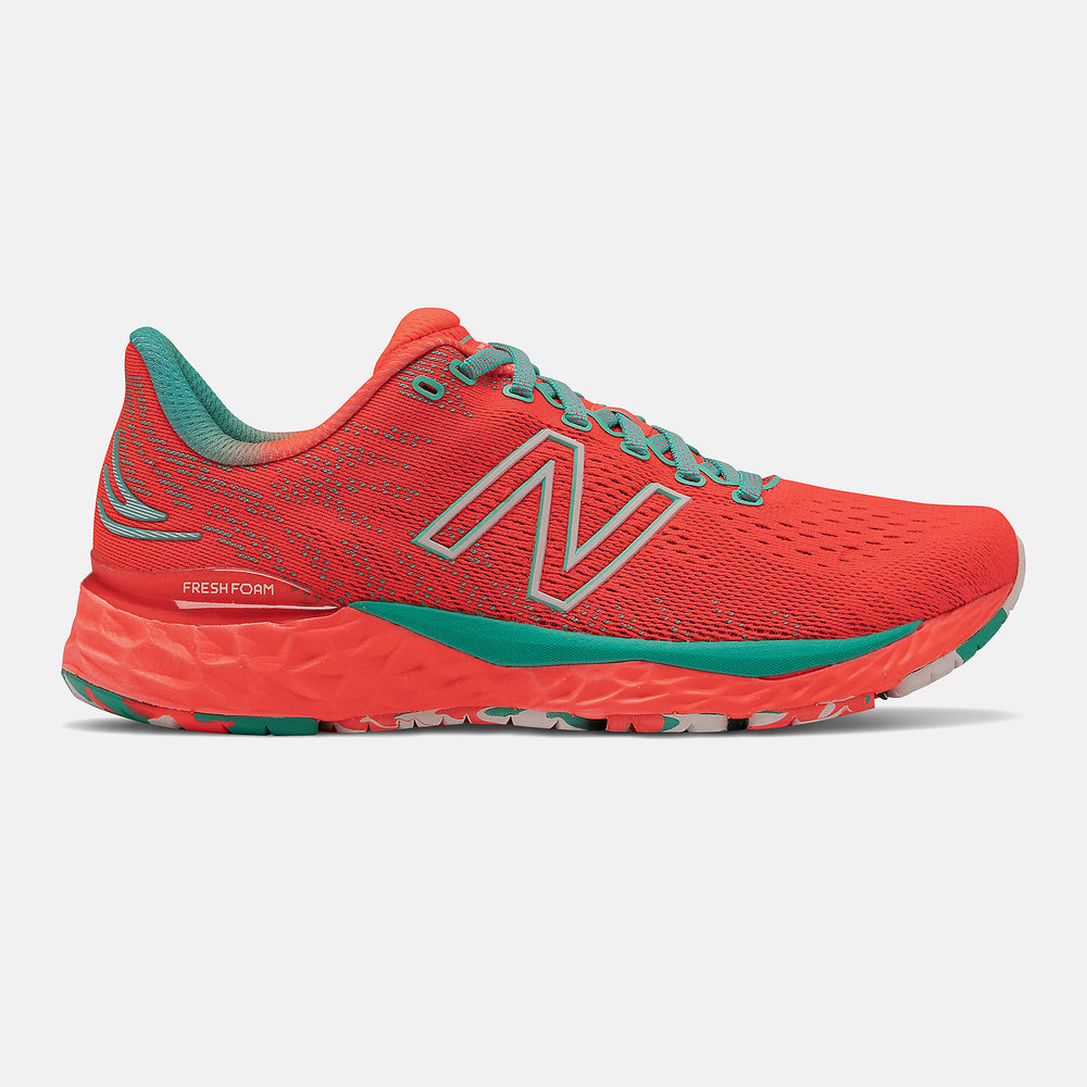 Fresh Foam 880v11 | New Balance Shoes Vivid Coral/Emerald Sky - Women