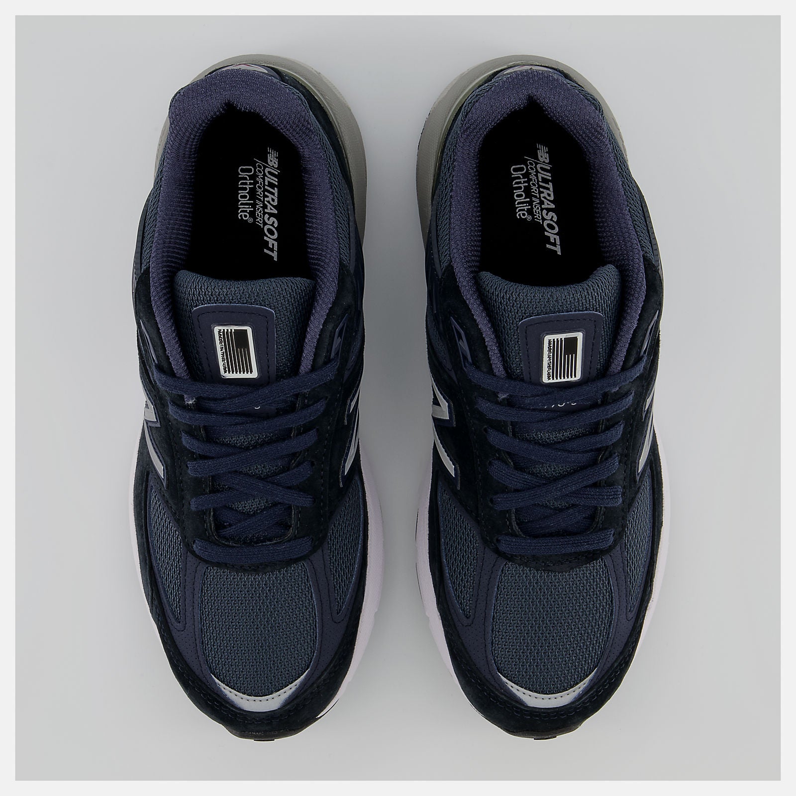 Made in US 990v5 | New Balance Shoes Navy/Silver - Women