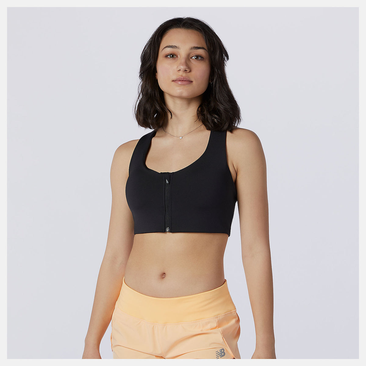 NB Power X Zip Front Bra | New Balance Clothing Black - Women