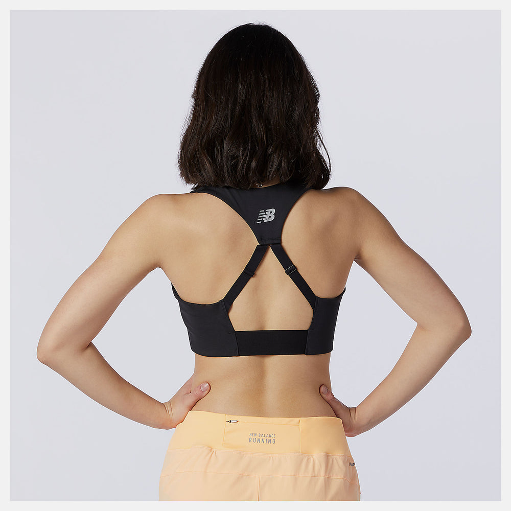NB Power X Zip Front Bra | New Balance Clothing Black - Women