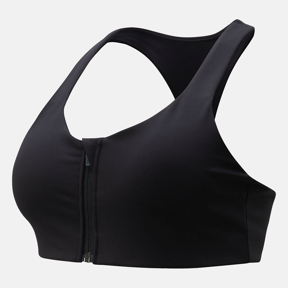 NB Power X Zip Front Bra | New Balance Clothing Black - Women