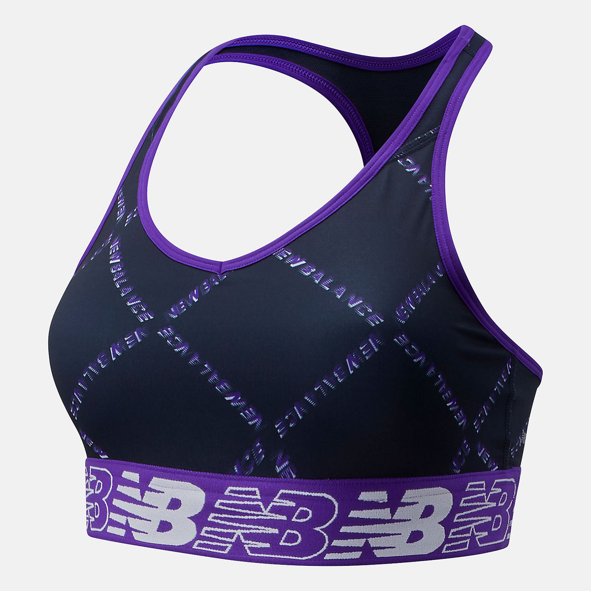 NB Pace Bra Printed 3.0 | New Balance Clothing Deep Violet - Women