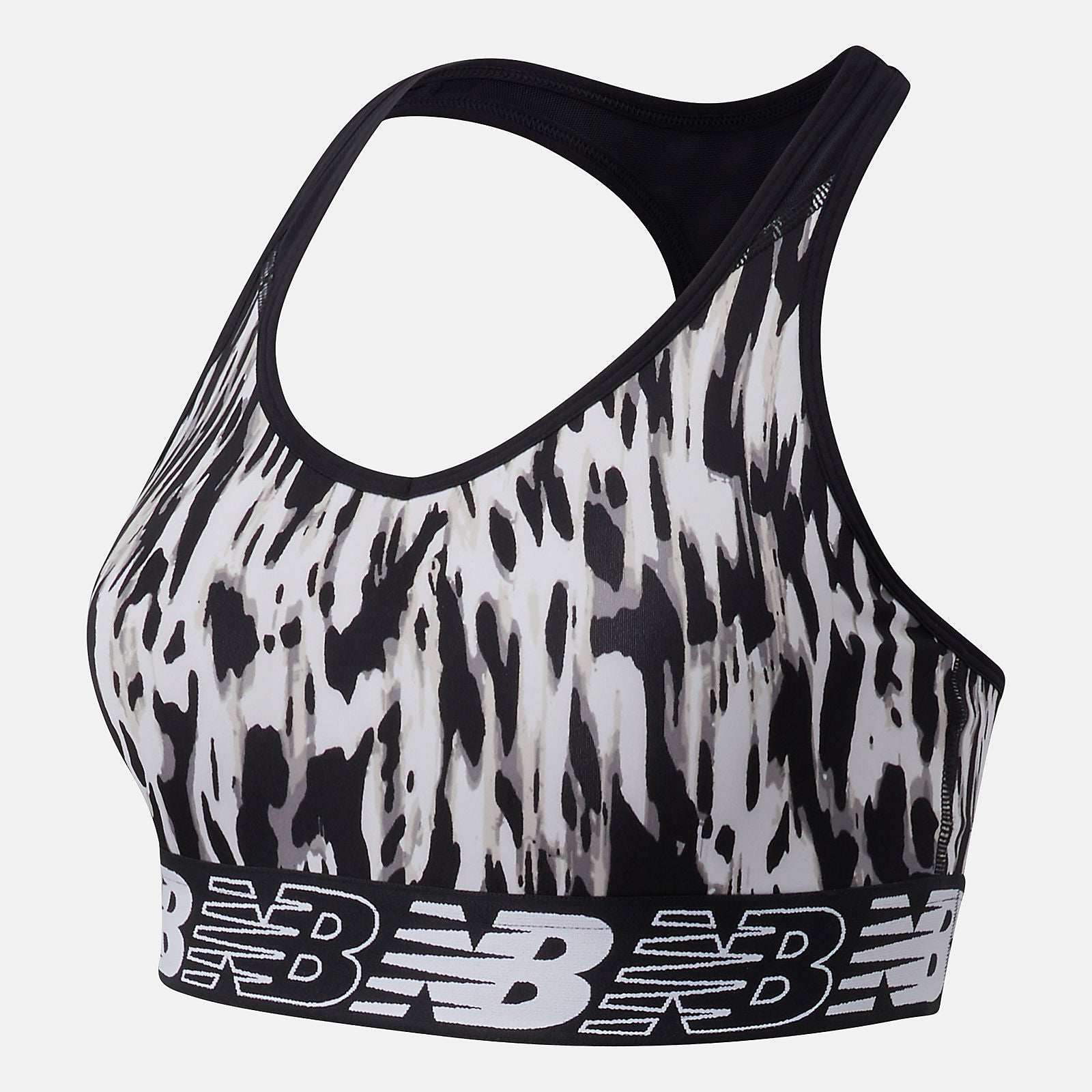 NB Pace Bra Printed 3.0 | New Balance Clothing White/Black - Women