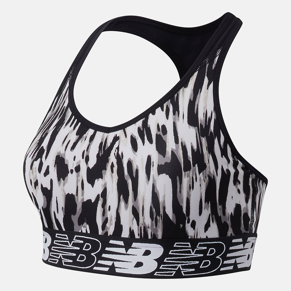 NB Pace Bra Printed 3.0 | New Balance Clothing White/Black - Women