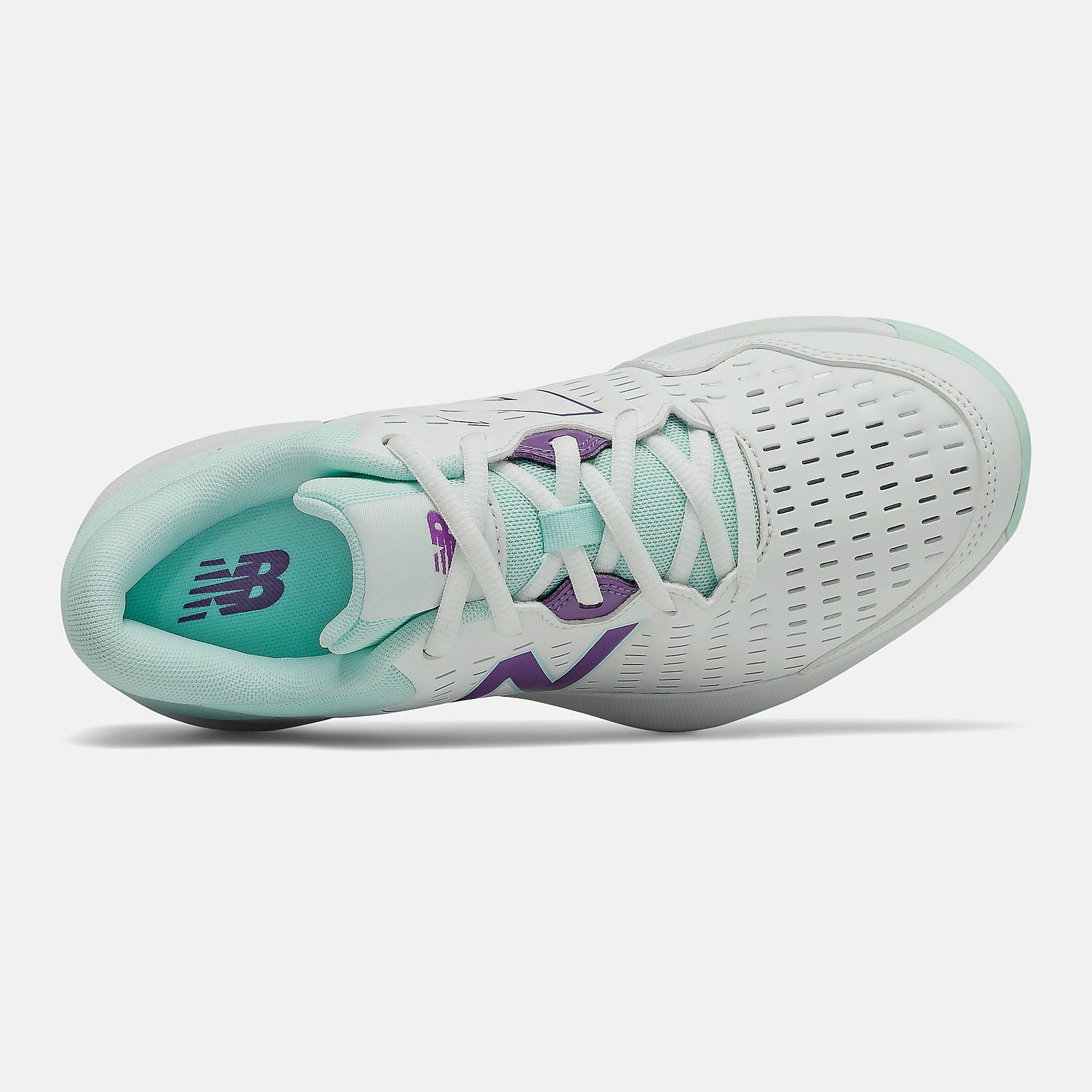 696v4 | New Balance Shoes White/White Mint - Women