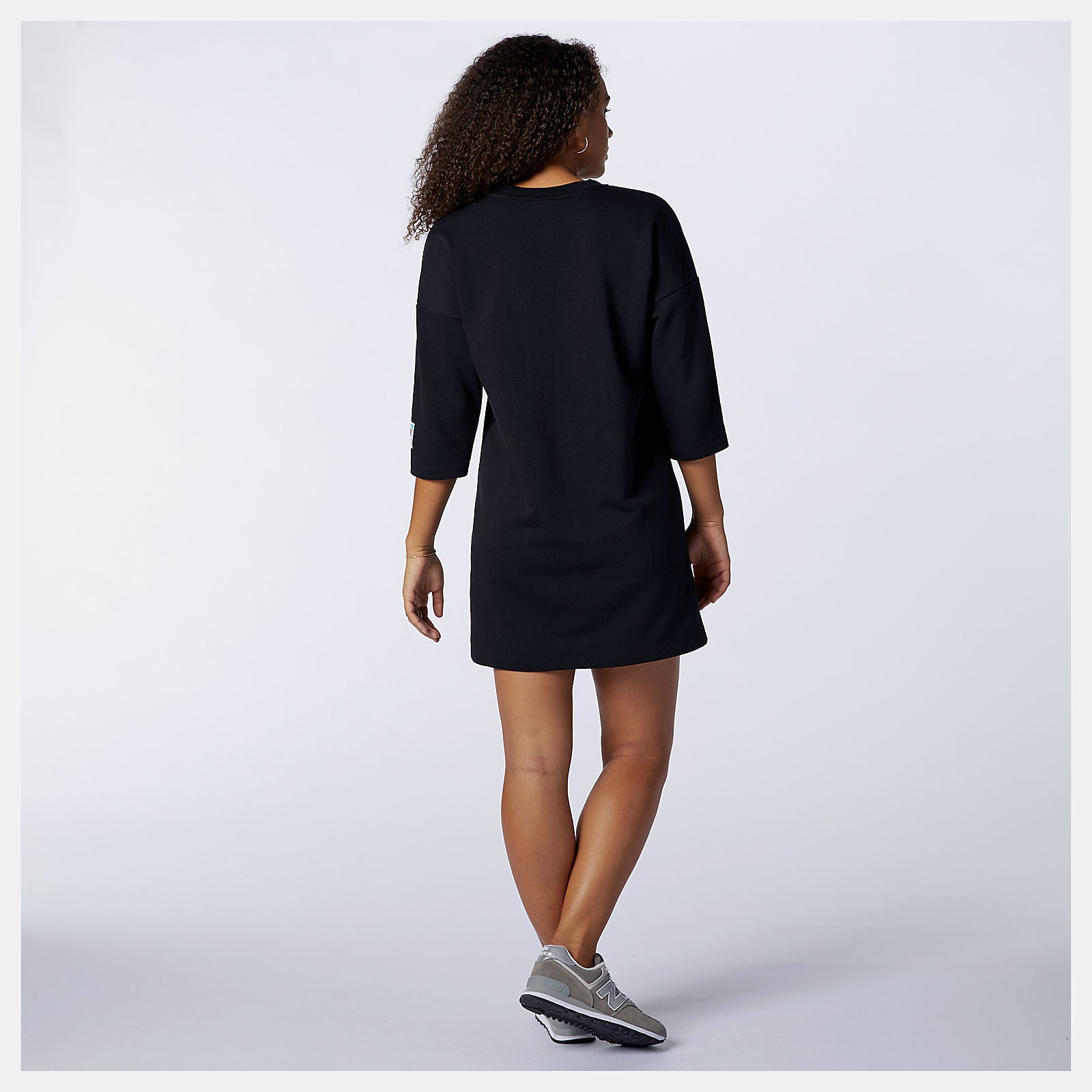NB Essentials Field Day Crew Fleece Dress | New Balance Clothing Black - Women