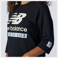 NB Essentials Field Day Crew Fleece Dress | New Balance Clothing Black - Women