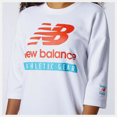 NB Essentials Field Day Crew Fleece Dress | New Balance Clothing White - Women
