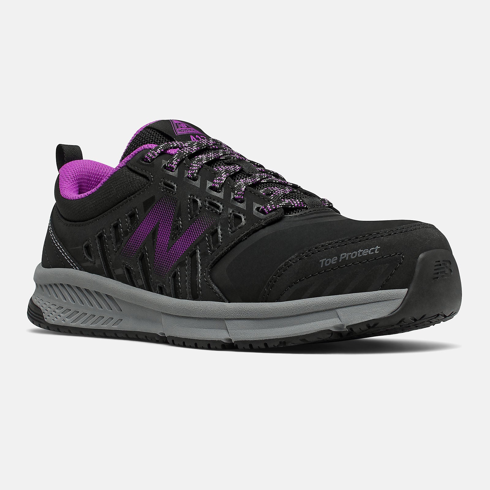 412 Alloy Toe | New Balance Shoes Black/Purple - Women