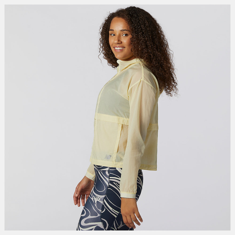 Impact Run Light Pack Jacket | New Balance Clothing Clear Yellow - Women