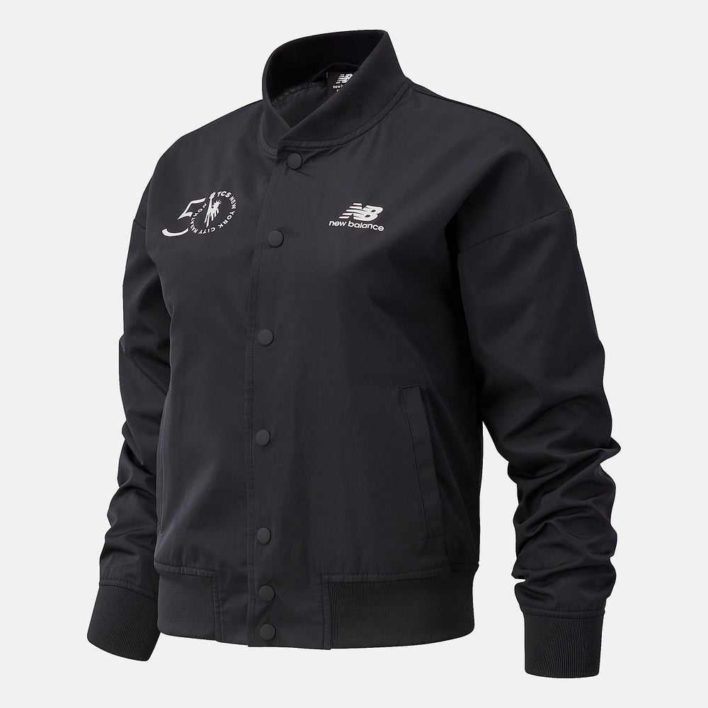 NYC Marathon Essentials Core Bomber Jacket | New Balance Clothing Black - Women