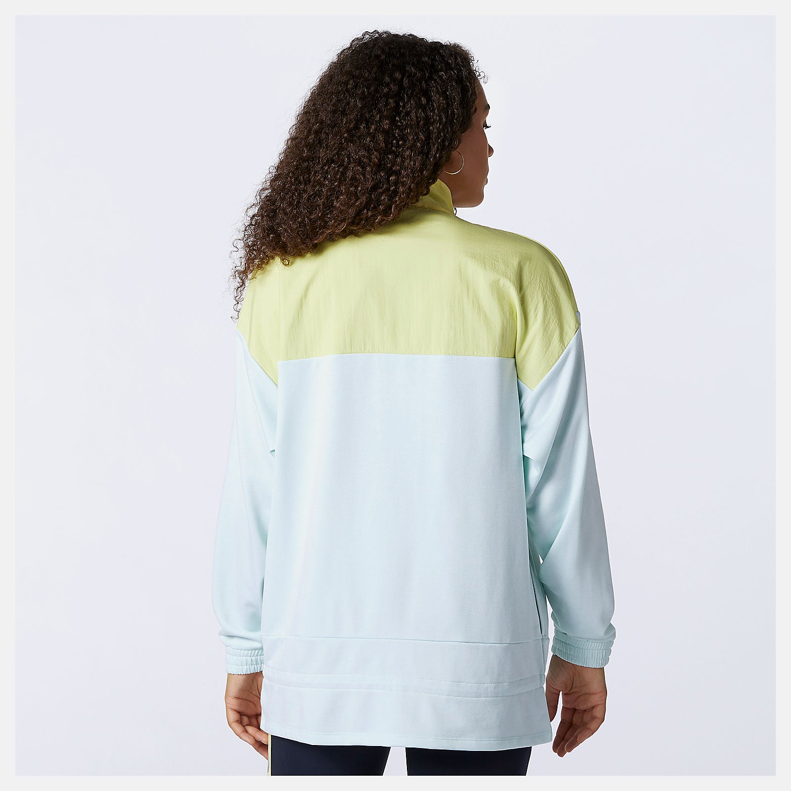 Achiever Mix Media Jacket | New Balance Clothing White/Jade - Women