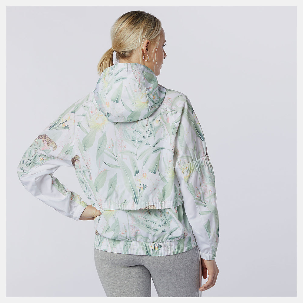 NB Essentials Botanical Jacket | New Balance Clothing White Print - Women
