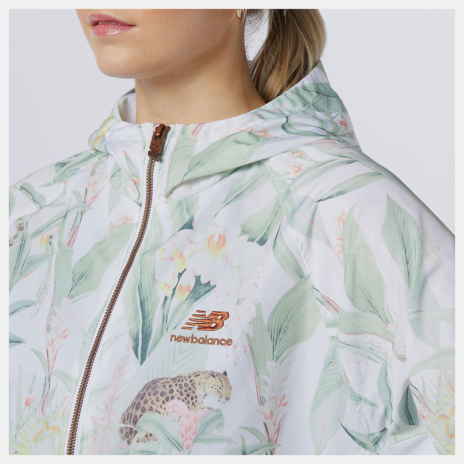 NB Essentials Botanical Jacket | New Balance Clothing White Print - Women