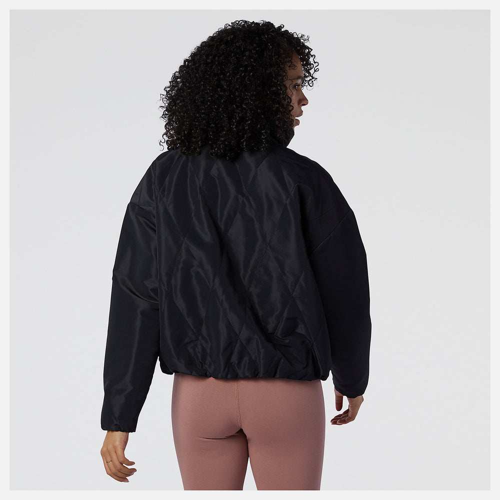 NB Athletics Argyle Quilted Jacket | New Balance Clothing Black - Women