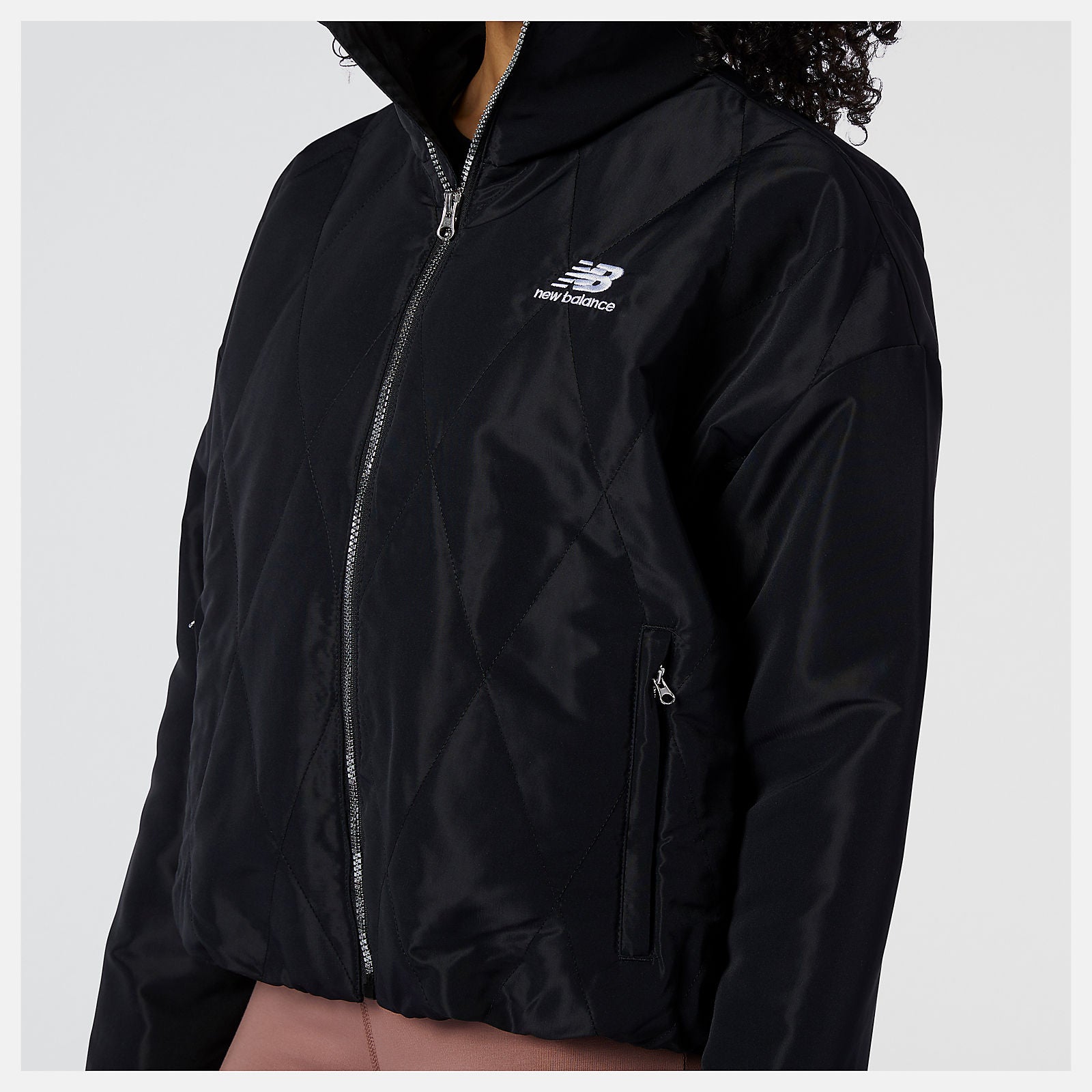 NB Athletics Argyle Quilted Jacket | New Balance Clothing Black - Women