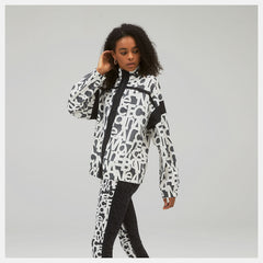 Relentless Printed Woven Jacket | New Balance Clothing White - Women