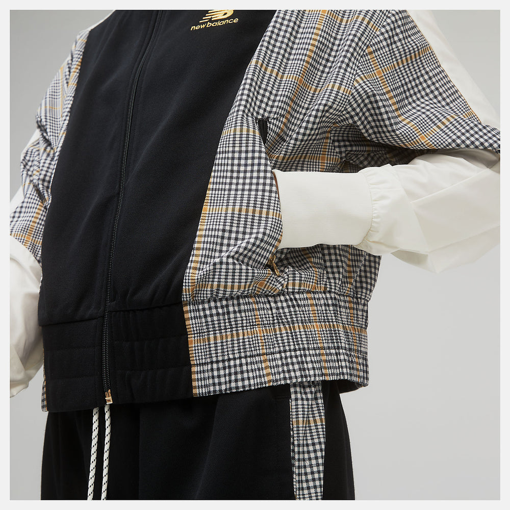 NB Athletics Higher Learning Stripe Track Jacket | New Balance Clothing Black - Women