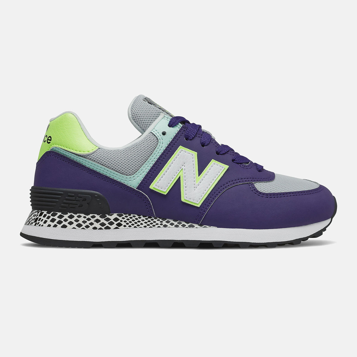 574 | New Balance Shoes Virtual Violet/Bleached Lime Glo - Women
