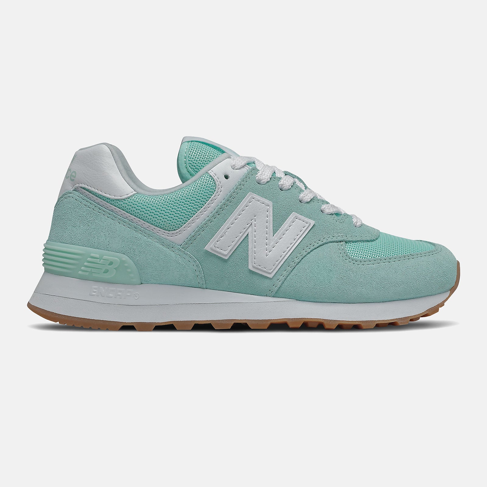 574 | New Balance Shoes White Mint/White - Women
