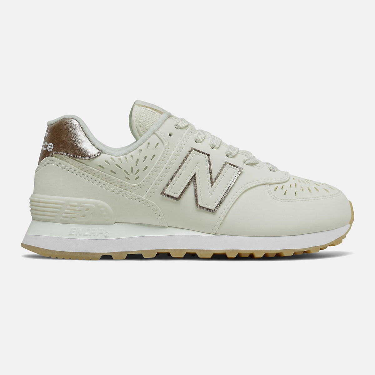 574 | New Balance Shoes Sea Salt/Light Gold Metallic - Women