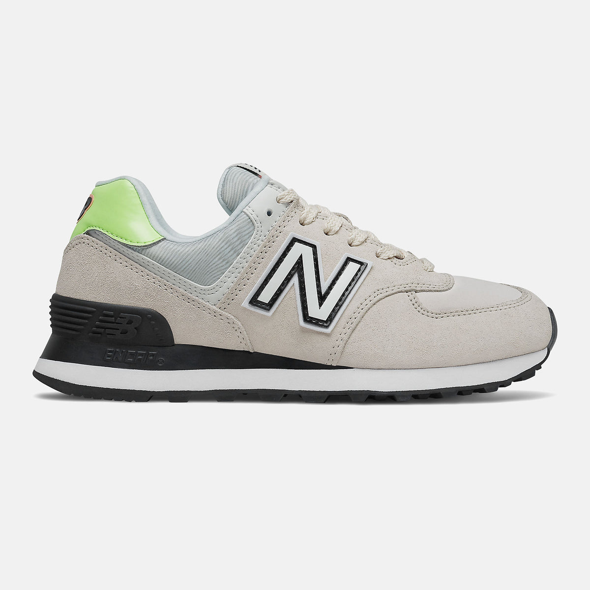 574 | New Balance Shoes Raw Silk/Bleached Lime Glo - Women