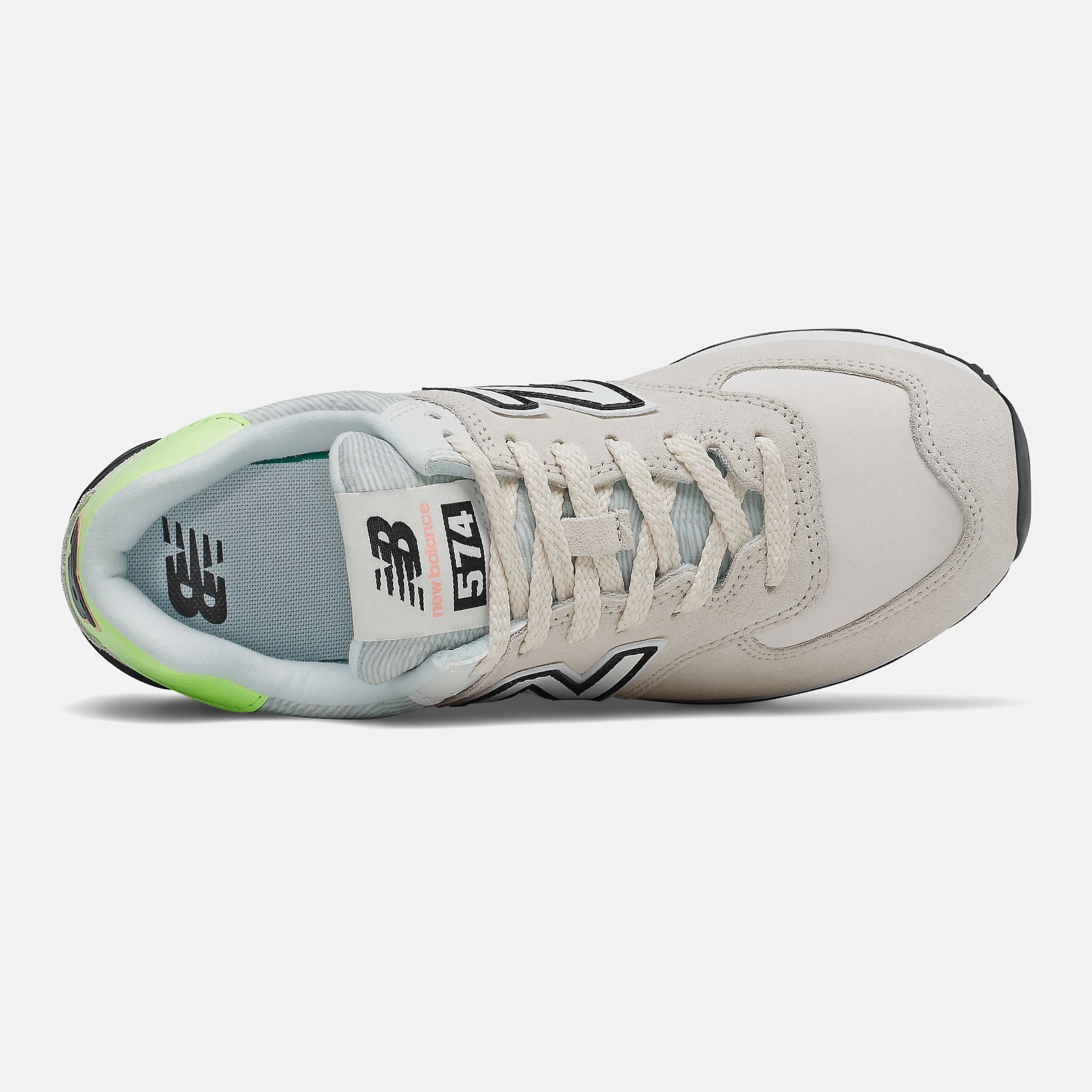 574 | New Balance Shoes Raw Silk/Bleached Lime Glo - Women
